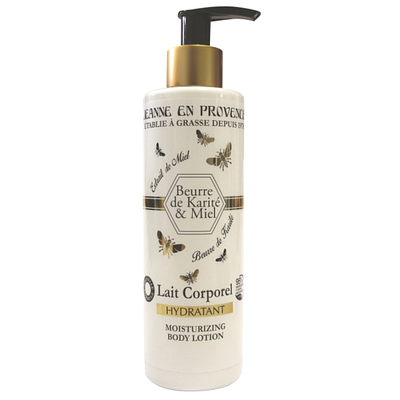 Jeanne en Provence Beurre de Karité & Miel Sheabutter und Honig Körpermilch Spender 250 ml