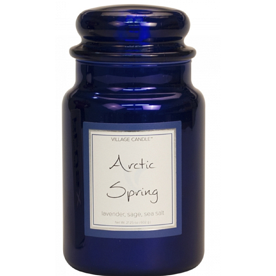 Village Candle Spring Versprechen - Arctic Spring Duftkerze in Glas 2 Dochte 602 g