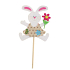 Hase aus Filzvertiefung 8 cm + Spieße beige
