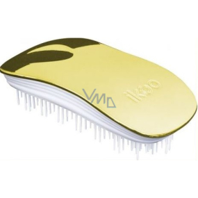 Ikoo Home Metallic Haarbürste der chinesischen Medizin Soleil Weißgold-Weiß