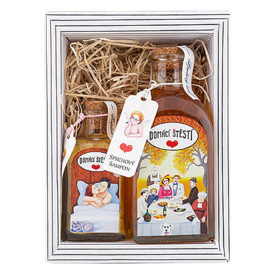 Bohemia Gifts Home Happiness - Argan Duschgel 250 ml + Badesalz 110 g Kosmetikset