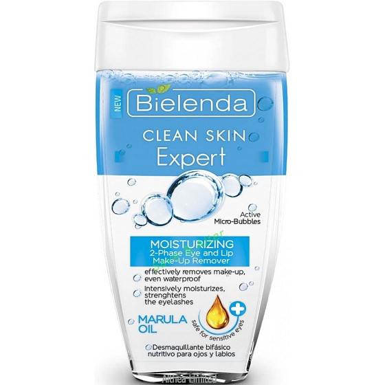 Bielenda Clean Skin Expert feuchtigkeitsspendender Zwei-Phasen-Augen-Make-up-Entferner 150 ml