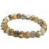 Achat feurig matt natur gelb Armband elastisch Naturstein, Kugel 8 mm / 16 - 17 cm