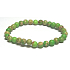 Jaspis / Regalit Imperial Meeressediment grün Armband elastisch gemischtes Mineral, Kugel 6 mm / 16 - 17 cm