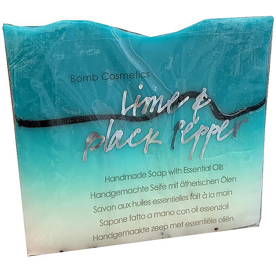 Bomb Cosmetics Lime & Black Pepper - Limette & Schwarzer Pfeffer natürliche Glycerinseife 100 g