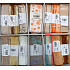 Ditipo Stoffband Flora beige gestreift, grau gestreift an den Seiten 3 m x 25 mm