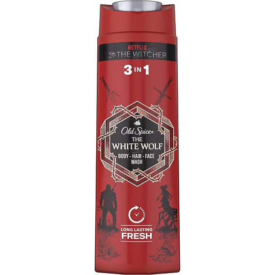 Old Spice White Wolf 3in1 Duschgel für Gesicht, Körper und Haare für Männer 400 ml
