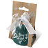 Nekupto Weihnachtsglocke aus Keramik mit Aufschrift Wonderful Grandpa Perle 5,5 x 5,5 cm