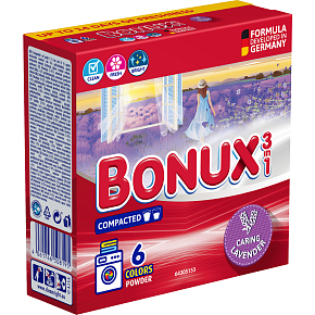 Bonux Waschmittel Color Caring Lavendel 390 g, 6 Waschladungen