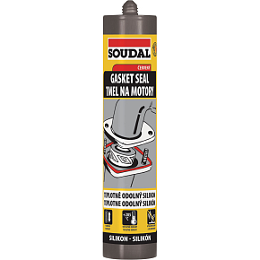 Soudal Gasket Seal Dichtmasse für Motoren bis zu 285 °C, rot, 310 ml