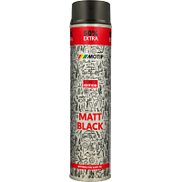 Motip Rallye universeller Acryl-Lack, schwarz matt, 600 ml