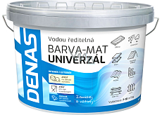 DENAS UNIVERZÁL-MAT Deckfarbe für Holz, Metall und Beton, 0120 Dach-Anthrazit, 5 kg