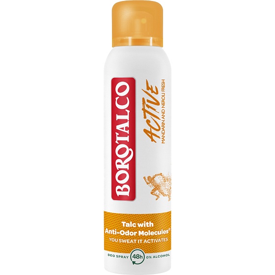 Borotalco Active Mandarine & Neroli Deodorant, 150 ml