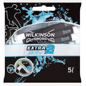 Wilkinson Extra Activ 2 Einwegrasierer 2 Klingen für Männer 5 Stück