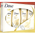 Dove Silk Deodorant Spray 150 ml + Duschgel 250 ml + Körperlotion 250 ml + Shampoo 250 ml, Kosmetikset