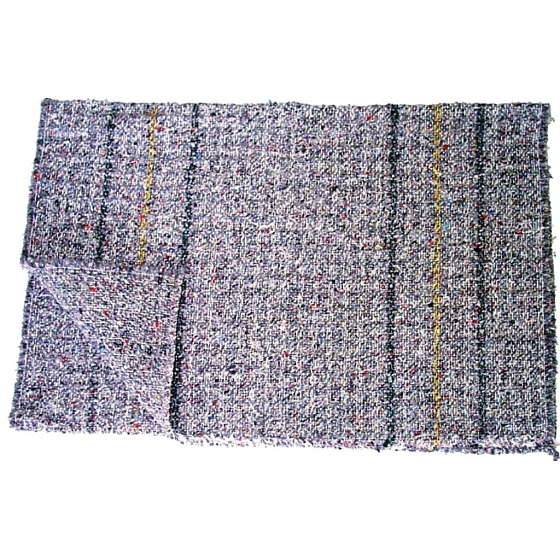 Clanax Rag grau auf dem Boden gewebt 80 x 50 cm 1 Stück
