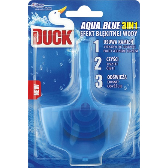 Duck Aqua Blue Blue Wassereffekt 3in1 Toilettenreiniger 40 g
