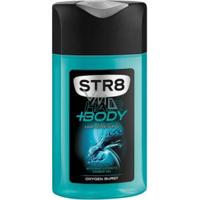 Str8 Oxygen Burst Duschgel für Körper und Haare für Männer 250 ml