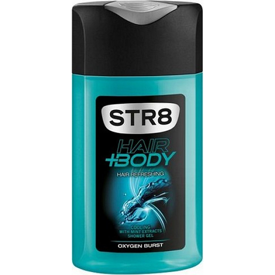 Str8 Oxygen Burst Duschgel für Körper und Haare für Männer 250 ml