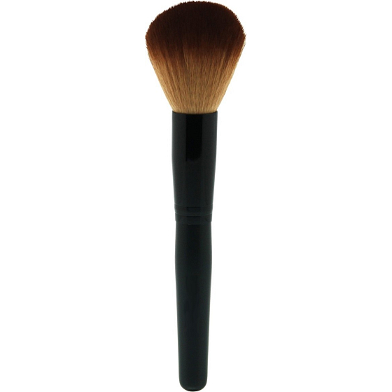 Kosmetikpinsel mit synthetischen Borsten für Puder schwarz 19 cm 30350
