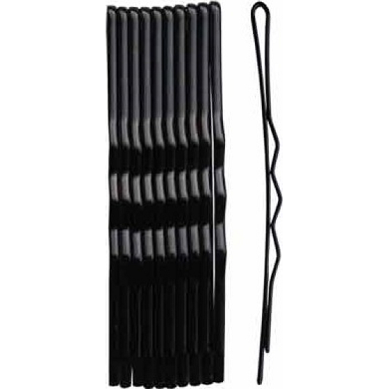 Duko Haarspangen schwarz 5 cm 10 Stück 525B