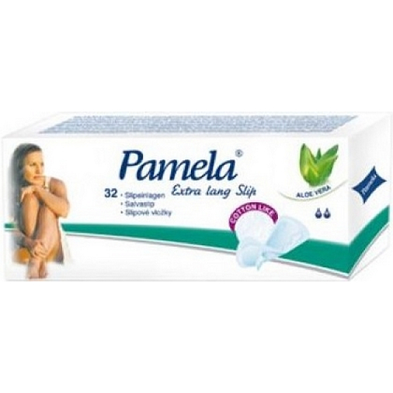 Pamela Extra Lang Slip Cotton Wie intime Slipeinlagen 32 Stück