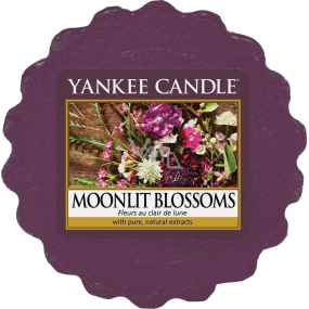 Yankee Candle Moonlit Blossoms - Blumen im Mondlicht duftendes Wachs für Aromalampe 22 g