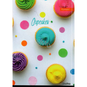 Ditipo Notebook Premium Collection Cupcakes mit A5-Futter 14,5 x 20,5 cm 3415018