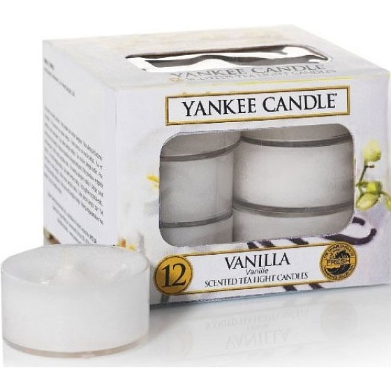 Yankee Candle Vanilla - Teelicht mit Vanille-Duft 12 x 9,8 g