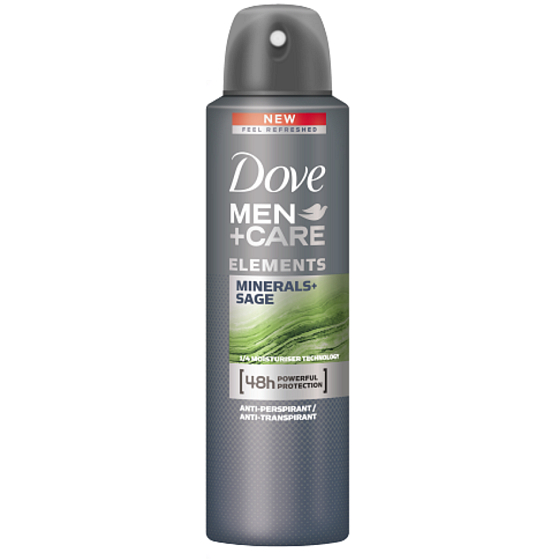 Dove Men + Care Elements Minerals & Sage Antitranspirant Deodorant Spray mit 48-Stunden-Effekt für Männer 150 ml