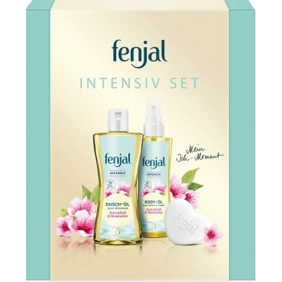 Fenjal Intensives Duschöl für Frauen 225 ml + Körperöl 145 ml + feste Seife 90 g, Kosmetikset