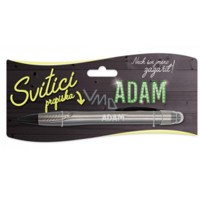 Nekupto Glühender Stift mit dem Namen Adam, Touch Tool Controller 15 cm