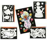 Kratzbilder mit bunten Ornamenten 15 x 10 cm 1 Stück