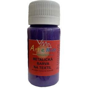Art e Miss Metallic-Textilfarbe 42 Dunkelviolett 40 g