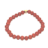 Jaspis rot mattes Armband elastischer Naturstein, Kugel 6 mm / 16-17 cm, Vollpflegestein