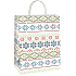 Ditipo Geschenkpapier Tasche 22 x 10 x 29 cm Weihnachten bunte Schneeflocken