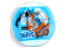 Schlümpfe funkelnde Badekugel für Kinder Blau 100 g
