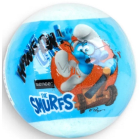 Schlümpfe funkelnde Badekugel für Kinder Blau 100 g