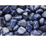 Sodalith Granit Naturstein getrommelt 5-10g 1 Stück, Stein Kommunikation