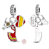 Charm Sterlingsilber 925 Spanien Flagge Herz - Stierkampf, Flamenco, Ich liebe Spanien 3-in-1 Anhänger für Armband Reisen