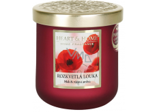Heart & Home Blühende Wiese Soja-Duftkerze medium brennt bis zu 30 Stunden 110 g