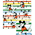 Nekupto Geschenkpapier 70 x 200 cm Mickey Mouse-Streifen