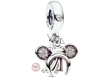 Charme Sterling Silber 925 Disney 2in1 Minnie Mouse Stirnband und Ring, Film-Armband-Anhänger