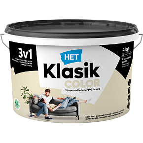 Het Klasik Color Malerfarbe, 0017 weiß cremig, 4 kg