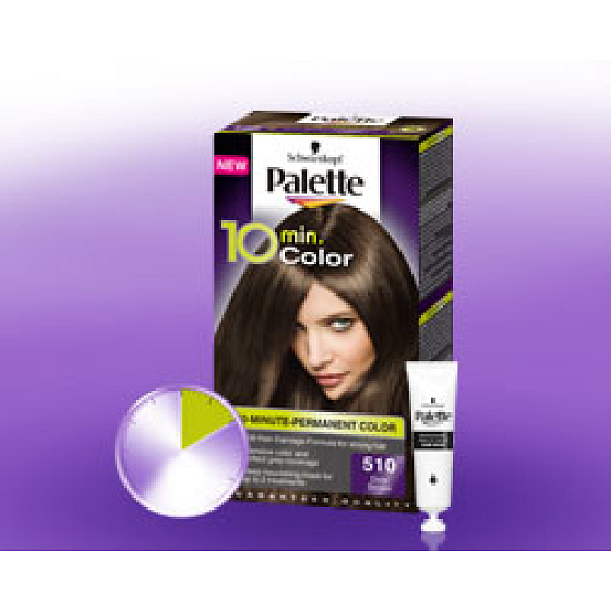 Schwarzkopf Palette 10 Minuten Haarfarbe Farbe 510 Mittel aschbraun