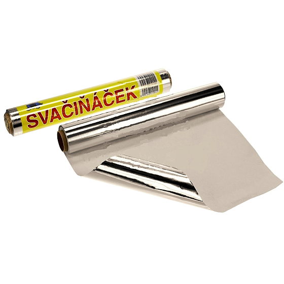 Snack Aluminiumfolie mit einer Schicht Pergamentpapier verklebt, Verpackungsmaterial für Lebensmittelverpackungen 29 cm x 10 m