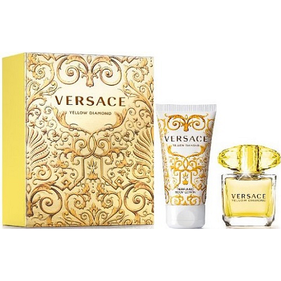 Versace Yellow Diamond Eau de Toilette 30 ml + Körperlotion 50 ml, Geschenkset für Frauen