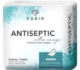 Carin Antiseptic Ultra Wings dünne Damenbinden, 9 Stk