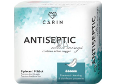 Carin Antiseptic Ultra Wings dünne Damenbinden, 9 Stk