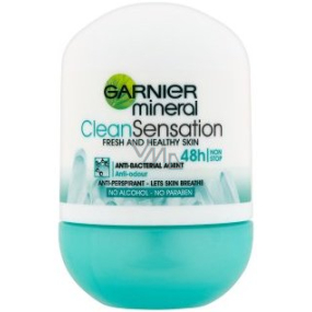 Garnier Mineral Clean Sensation 48h 50 ml Antitranspirant Roll-On Deodorant für Frauen